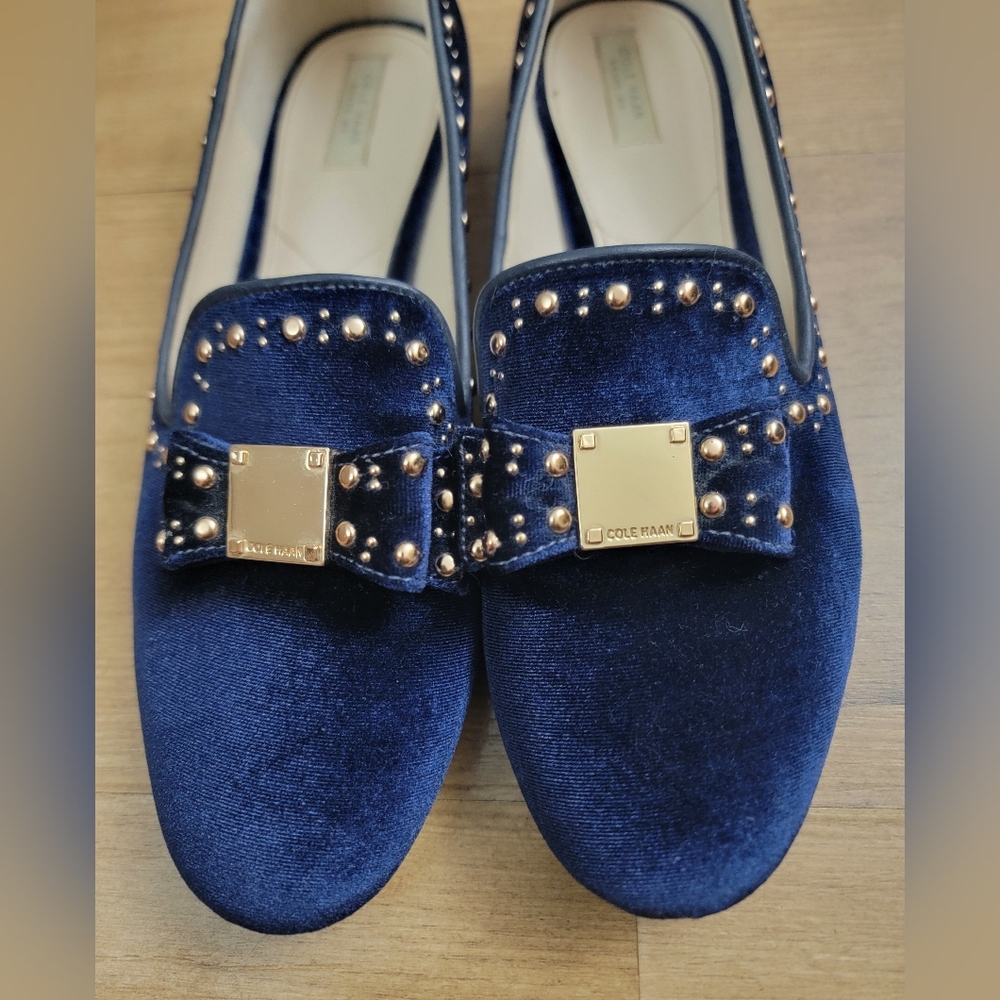Cole Haan Tali Bow Stud Loafer - Picture 2 of 9